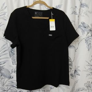 FIGS Catarina scrub top Black XL